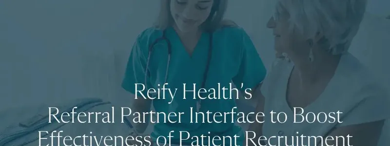 Text over an image of a nurse caring for a patient