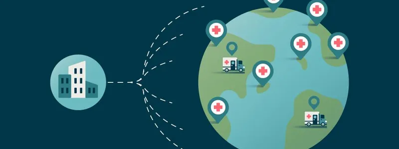Illustration depicting trials being done at sites across the globe