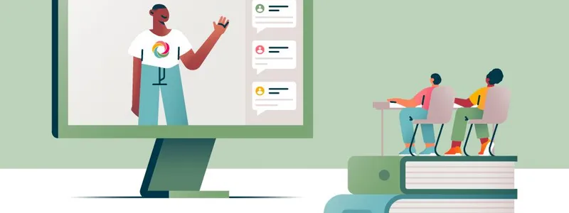 Illustration representing online learning